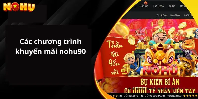 Các chương trình khuyến mãi nohu90 nổi bật